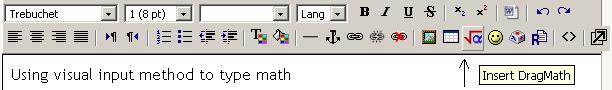 DragMath button