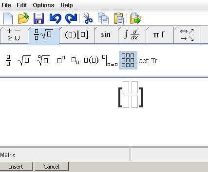 latex type matrix